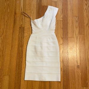 Herve Leger Bandage One-shoulder Dress
